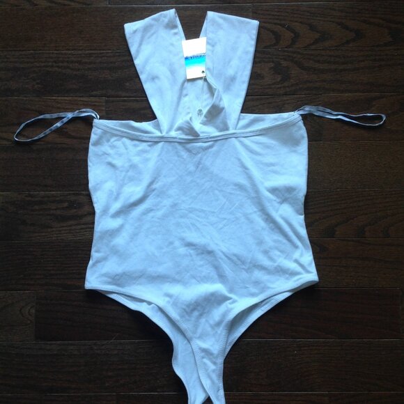 White criss cross bodysuit - Picture 3 of 6